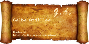 Galba Azálea névjegykártya